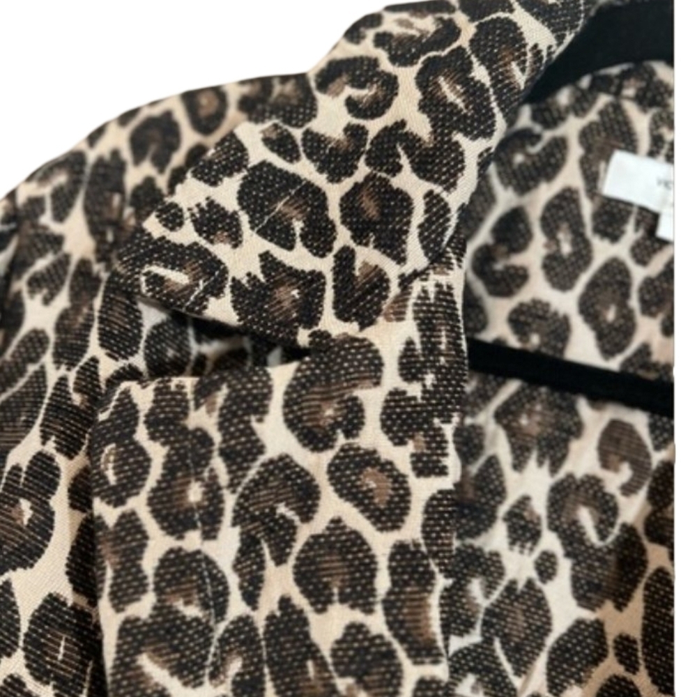 Victor Alfaro Leopard Jacquard Coat XS - Picture 6 of 15